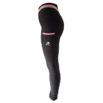 Whistler Tights - Black/Pink Pocket Left Side View